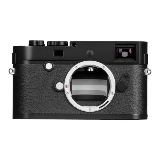 Leica M Monochrom Instructions Manual