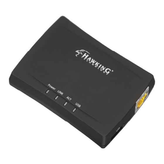 Hawking HMPS1U Quick Installation Manual