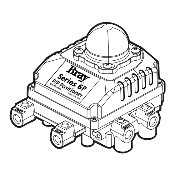 Bray 6P Series Pneumatic Positioner Manuals