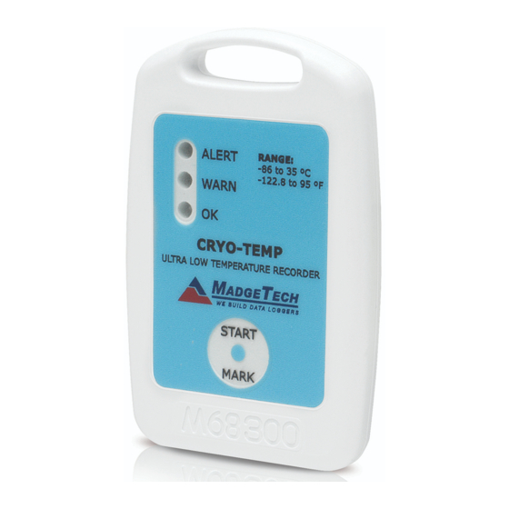 MadgeTech Cryo-Temp Product User Manual