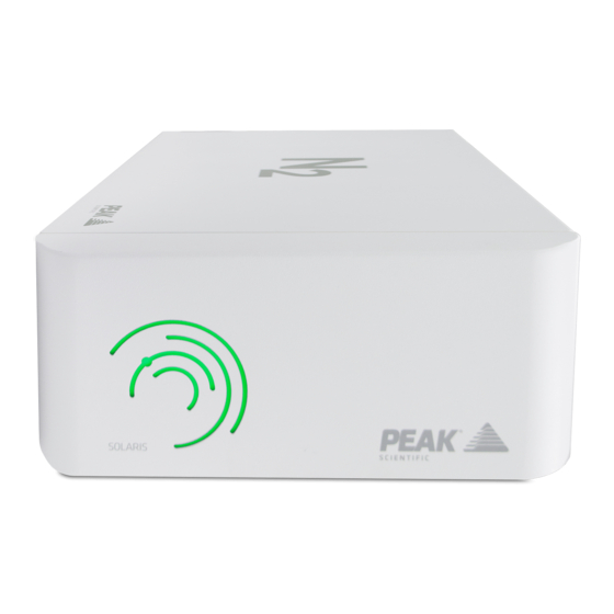 Peak Scientific Solaris XE User Manual