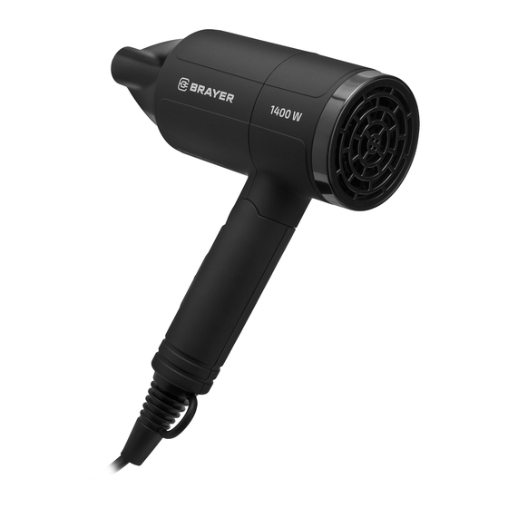 User Manuals: BRAYER BR3040 Hair Dryer