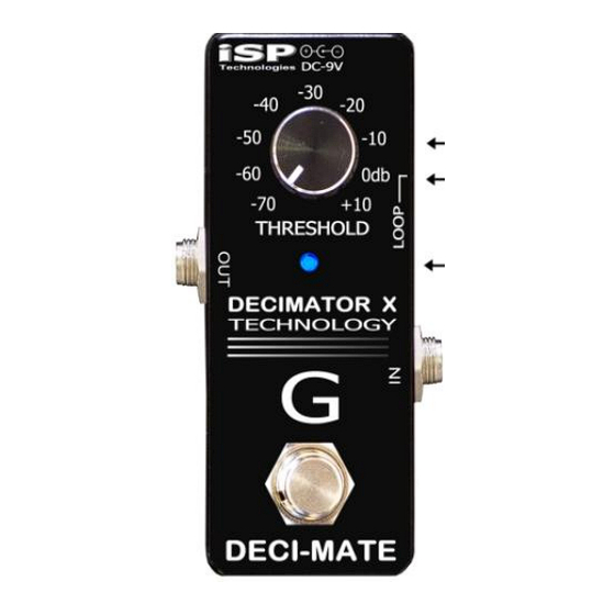 iSP Technologies DECI-MATE Owner's Manual