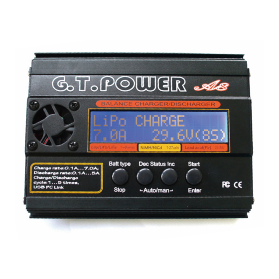 G.T.Power A8 Operating Manual