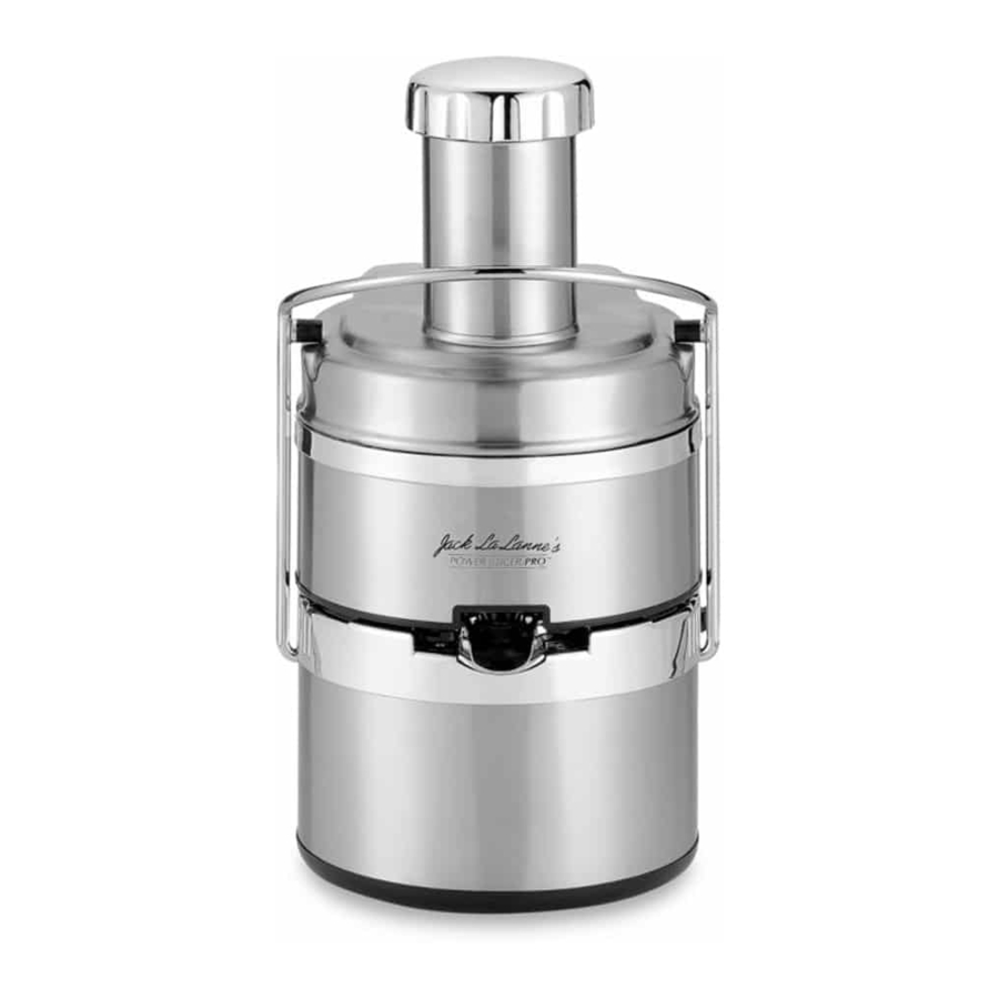 Jack LaLanne POWER JUICER PRO Frequently Asked Questions Manual