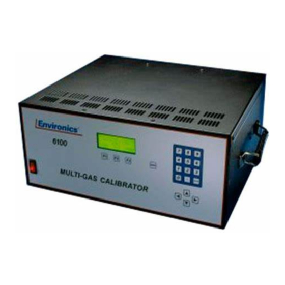 Environics 6100 Series User Manual And Technical Manual