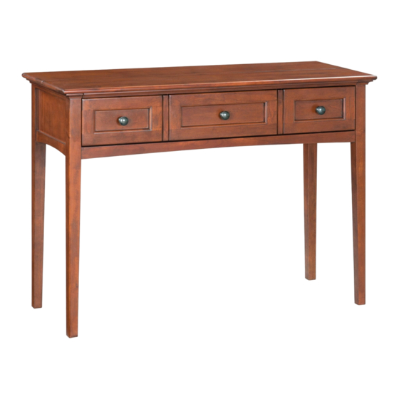 Whittier Wood Furniture McKenzie 3506AFGAC Quick Start Manual