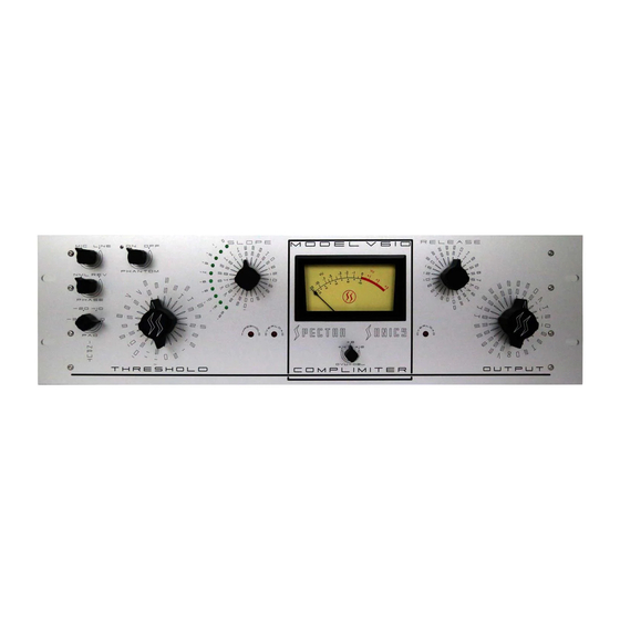 Spectra V610 Operation Manual
