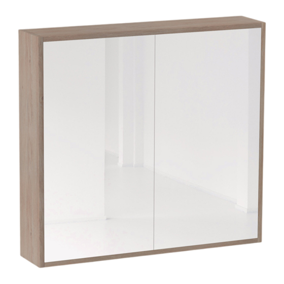 ABI INTERIORS MYRA 2-DOOR MIRROR CABINET-864MM Manual