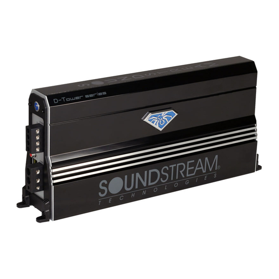 Soundstream D-Tower DTR1.1700 Owner's Manual