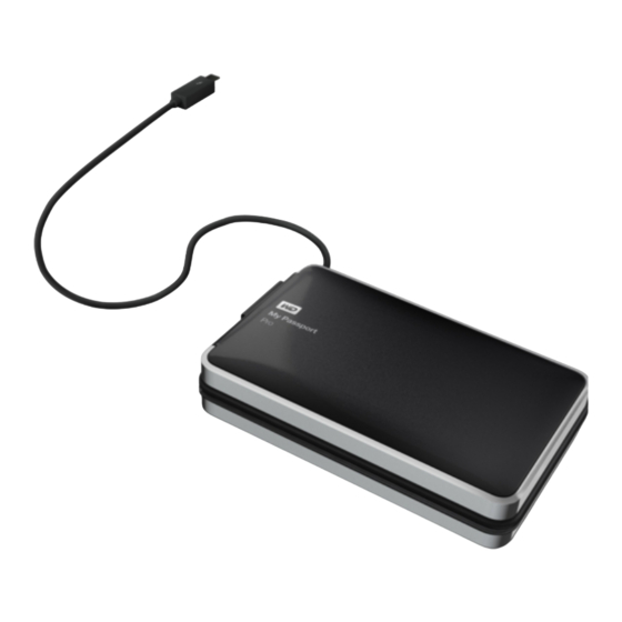 Western Digital My Passport Pro User Manual