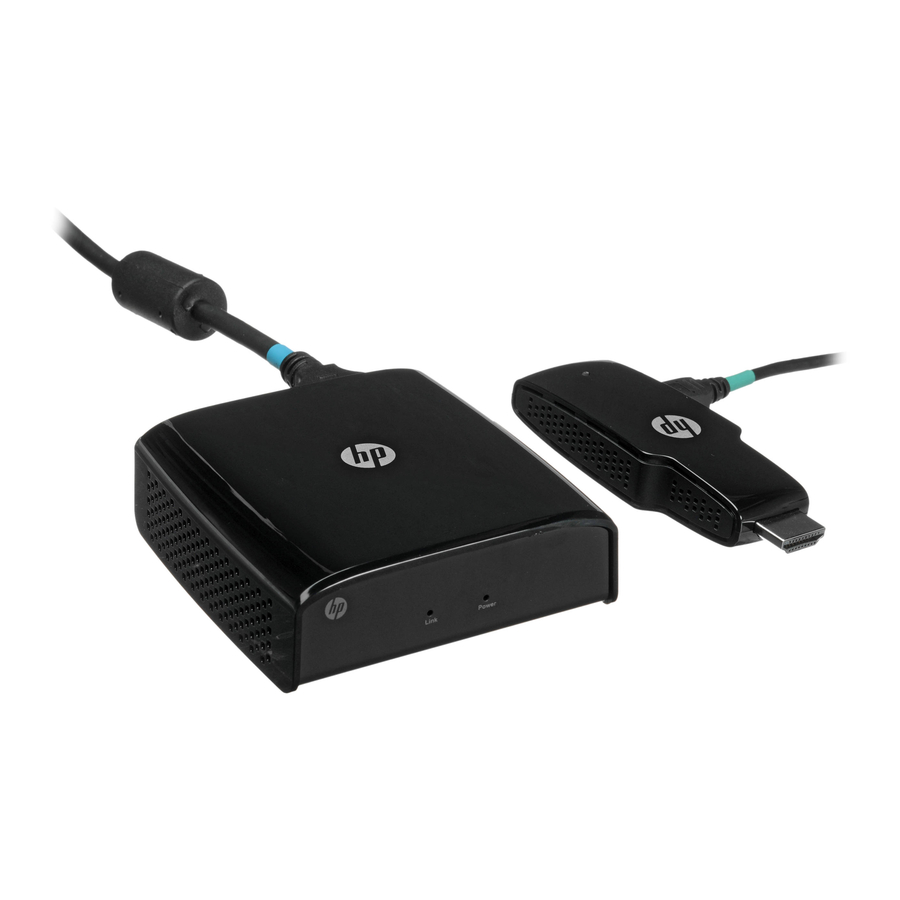 HP Wireless TV Connect Quick Setup