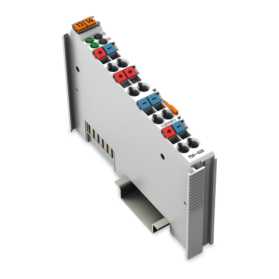 WAGO 750-626 Manual