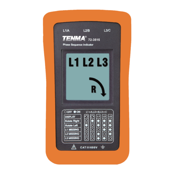 Tenma 72-3515 Manual