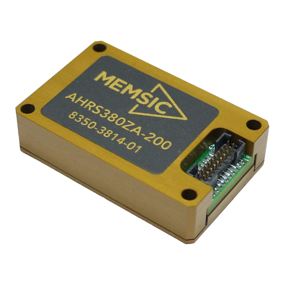 Memsic AHRS380ZA User Manual
