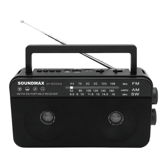SoundMax SM-RD2123UB Instruction Manual