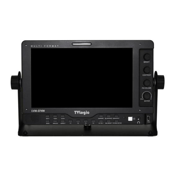 TVLogic LVM-074W Service Manual