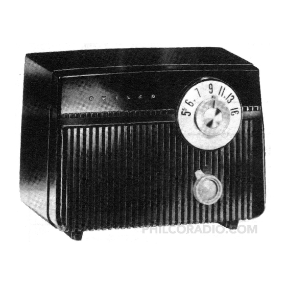 Philco D-592 Manual