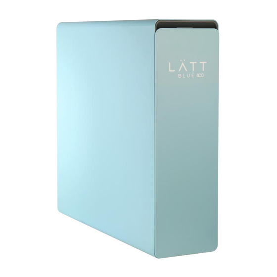 Kinetico LATT BLUE 800 Manual