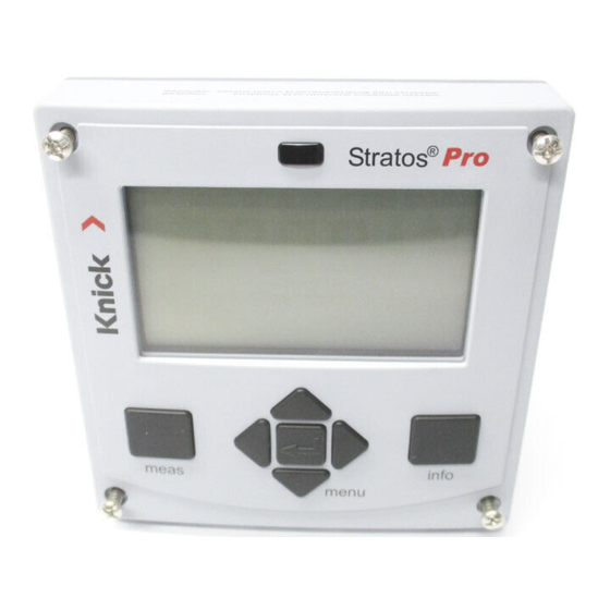 Knick Stratos Pro A201N-CONDI-0 User Manual