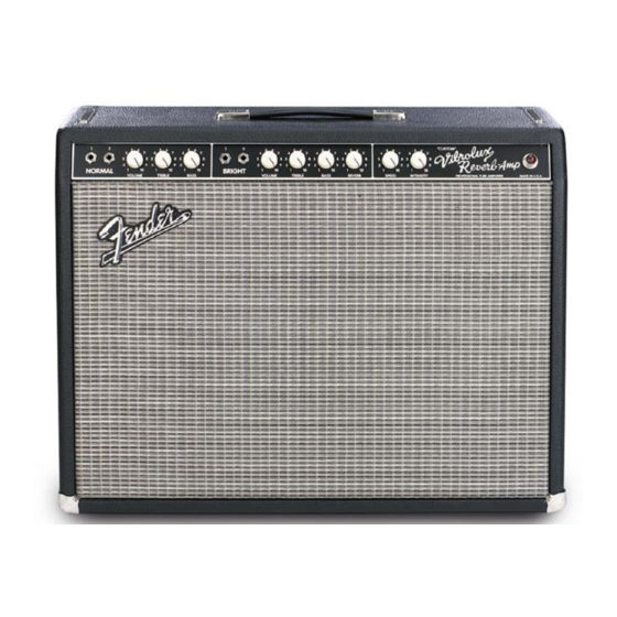 Fender Custom Vibrolux Service Manual