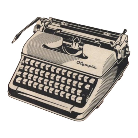 Olympia SM 3 Operating Instructions Manual