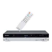 Pioneer DVR-550H-S - Multi-System DVD Recorder Operating Instructions Manual