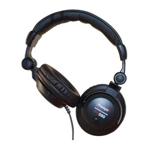 Prodipe PRO 580 User Manual
