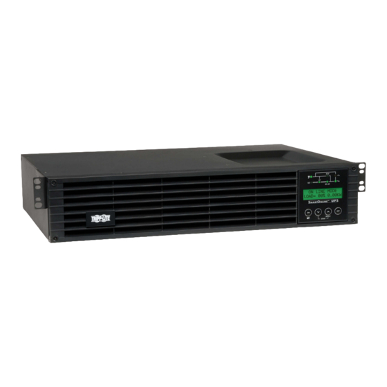Tripp Lite SmartOnline SU750RTXLCD2UN Owner's Manual