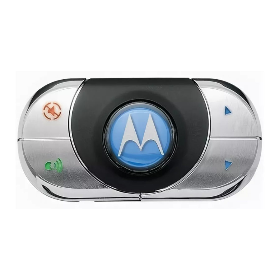 Motorola HF850 - Deluxe Bluetooth Car Manuals