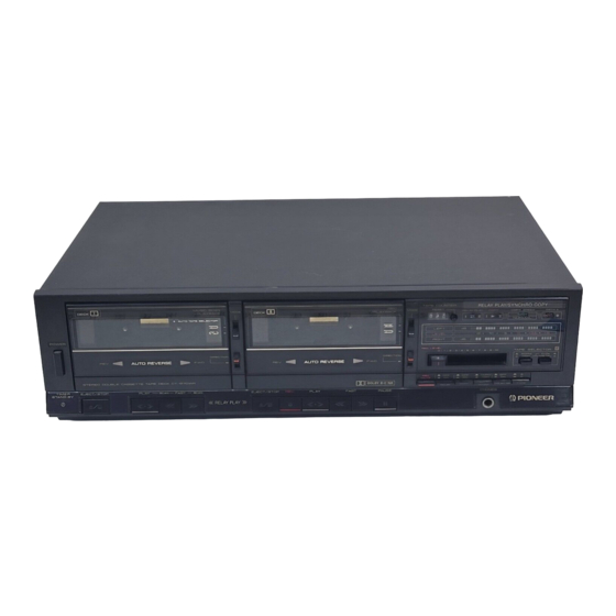 Pioneer CT-1270WR Operating Instructions Manual