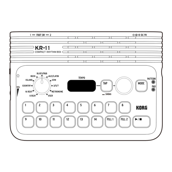 Korg KR-11 Owner's Manual