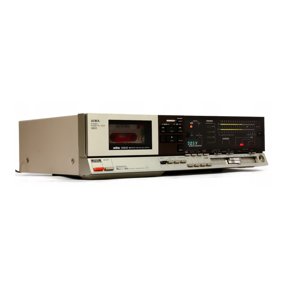 Aiwa METAL AD-3800H Operating Instructions Manual