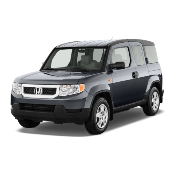 Honda 2011 Element Owner's Manual