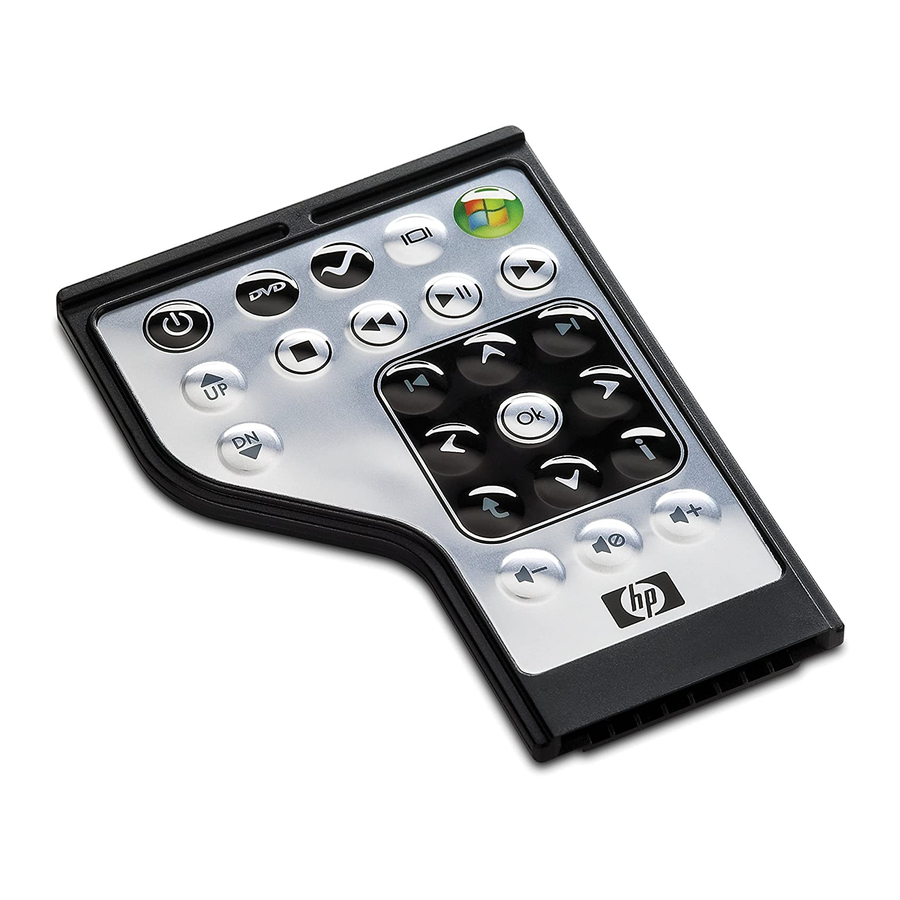 HP Media Remote Control Manuals