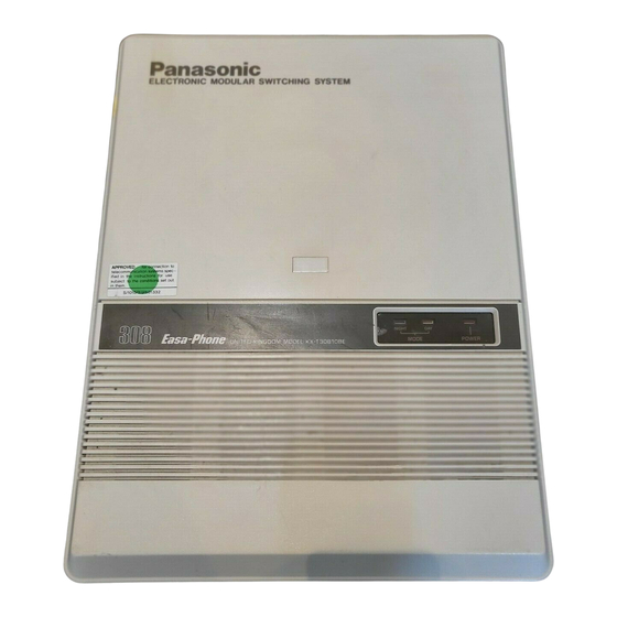 Panasonic KX-T30810BE Installation Manual