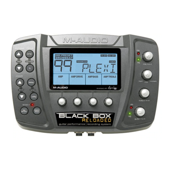 M-Audio black box Quick Start Manual