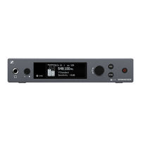 Sennheiser SR IEM G4 Instruction Manual