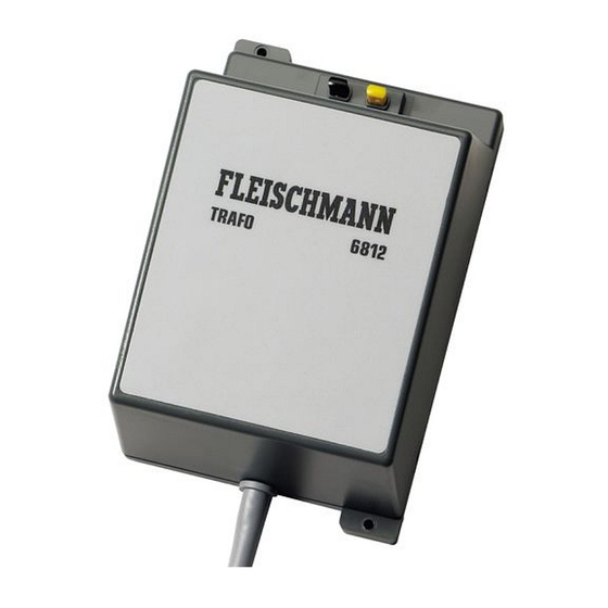Fleischmann 6812 Manual