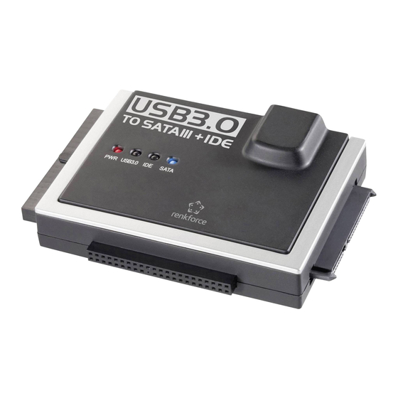 Conrad SATA USB3.0 Operating Instructions Manual