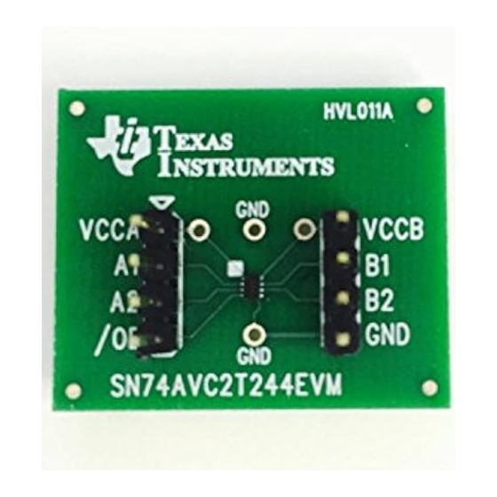 Texas Instruments SN74AVC2T244EVM Manuals