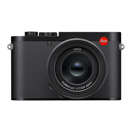 Leica Q3 Quick Start Manual