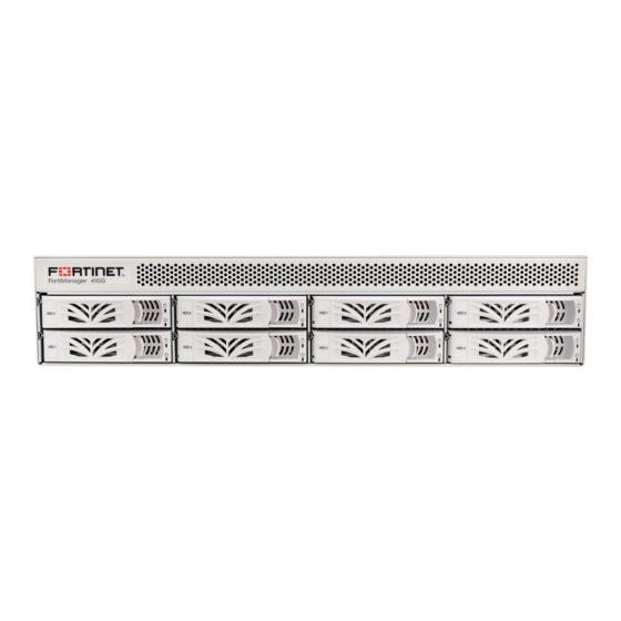 Fortinet FortiManager 410G Manuals