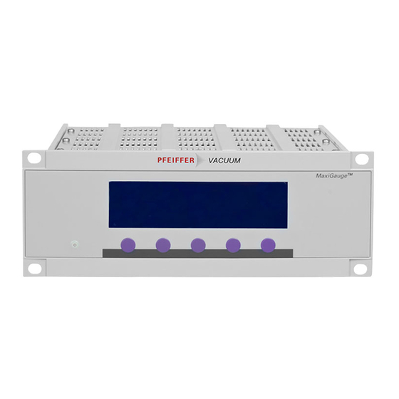 Pfeiffer Vacuum TPG 256 A Operating Manual