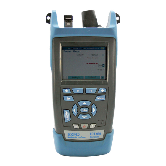 EXFO FOT-930 MaxTester Manual