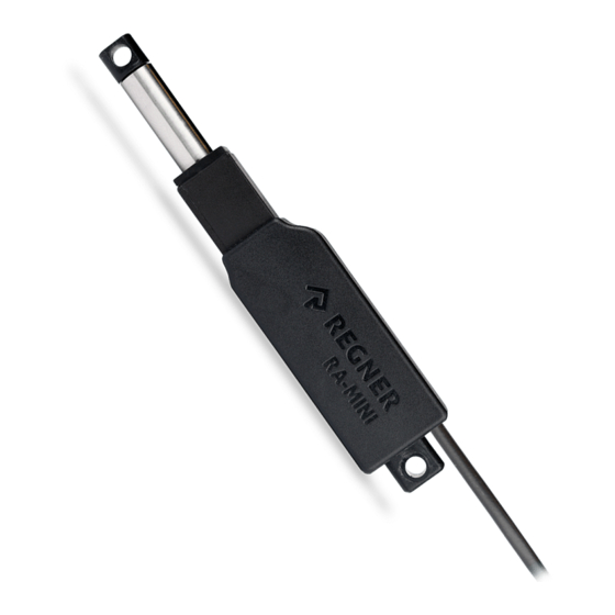 Regner RA-MINI PLAST Series User Manual