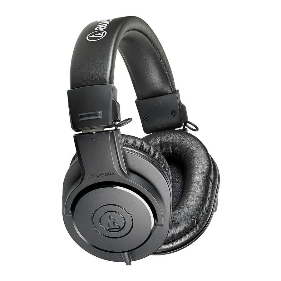 Audio-Technica ATH-M20x - Professional Monitor Headphones Manual