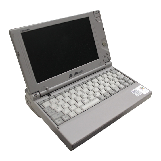 Toshiba libretto 100CT Specifications