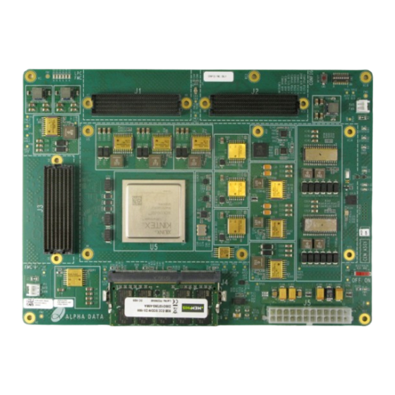 Alpha Data ADM-SDEV-BASE/XCKU060 Manuals