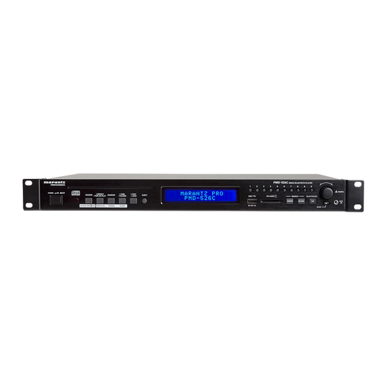 Marantz professional PMD-526C User Manual